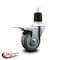 Service Caster 3.5'' Gray Poly Swivel 1-7/8'' Expanding Stem Caster Total Lock Brake SCC-EXTTL20S3514-PPUB-178 - alternate 4